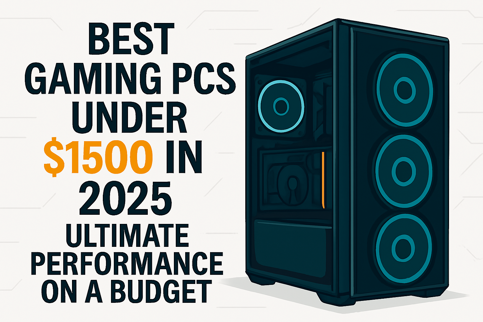 Best Gaming PCs Under $1500 in 2025 – Affordable high-performance gaming setups for budget-conscious players
