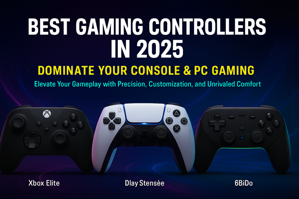 Best Gaming Controllers in 2025 - Xbox Elite, DualSense, and 8BitDo Controllers